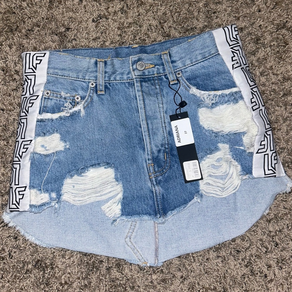 LF mini denim skirt